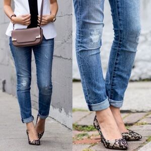 Banana Republic Straight Fit Distressed Denim